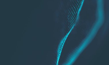 Geometrik mavi arka plan. Bağlantı yapısı. Bilim arka plan. Fütüristik teknoloji Hud öğesi. onnecting noktalar ve çizgiler. Büyük veri görselleştirme ve iş .