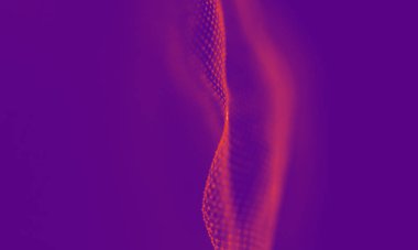 Mor geometrik arka plan. Bağlantı yapısı. Bilim arka plan. Fütüristik teknoloji Hud öğesi. onnecting noktalar ve çizgiler. Büyük veri görselleştirme ve iş .