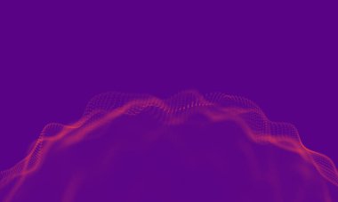 Mor geometrik arka plan. Bağlantı yapısı. Bilim arka plan. Fütüristik teknoloji Hud öğesi. onnecting noktalar ve çizgiler. Büyük veri görselleştirme ve iş .