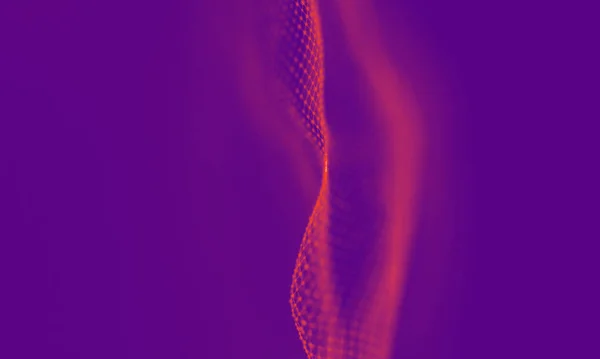 Résumé Purple Geometric Background. Structure de connexion. Contexte scientifique. Élément de HUD technologique futuriste. sur les points et les lignes. Visualisation Big Data et Business  . — Photo