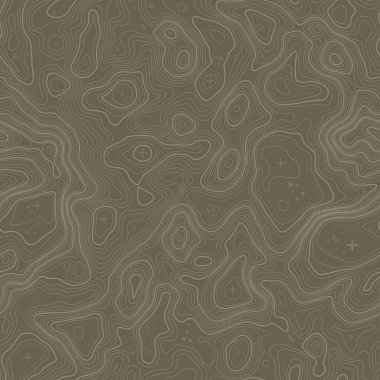 Seamless modeli. Topografik harita arka plan kopya sorunsuz doku alan ile. Topografya Haritası kontur arka plan, coğrafi kılavuz çizgi. Dağ hiking trail arazi üzerinde .