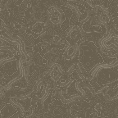 Seamless pattern. Topographic map background with space for copy Seamless texture. Line topography map contour background , geographic grid . Mountain hiking trail over terrain . clipart