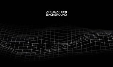 Soyut müzik arka plan mavisi. Müzik için eşitleyici, müzik dalgaları ile ses dalgalarını gösterme, müzik arkaplan eşitleyici vektör kavramı.