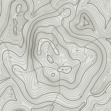 Topografik harita arka plan kavramı ile yer senin kopya için. Topografya hatları sanat kontur, dağ hiking trail, şekil vektör tasarımı. Oluşturulan bilgisayar   .