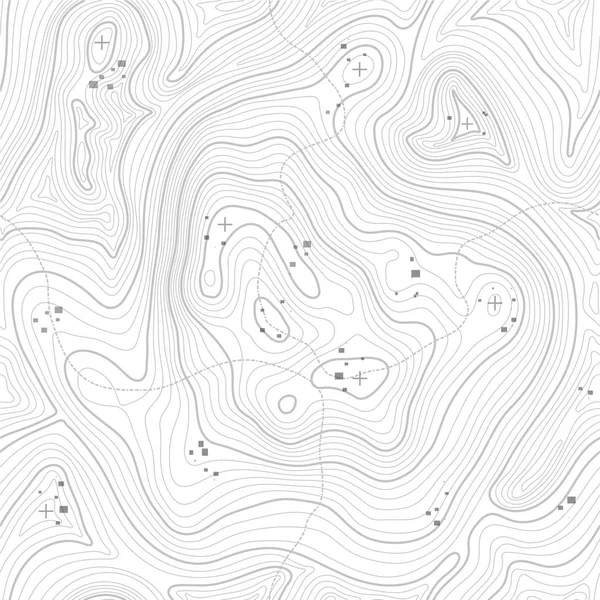 Concept de fond de carte topographique avec espace pour votre copie. Topographie lignes contour d'art, sentier de randonnée en montagne, conception vectorielle de forme. Généré par ordinateur    . — Image vectorielle