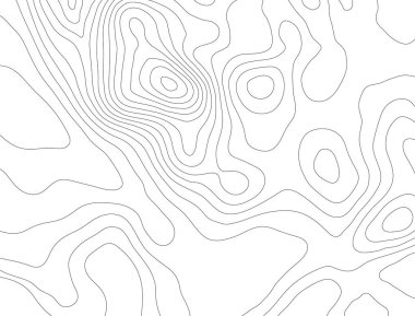 Topografik harita arka plan kavramı ile yer senin kopya için. Topografya hatları sanat kontur, dağ hiking trail, şekil vektör tasarımı. Oluşturulan bilgisayar   .