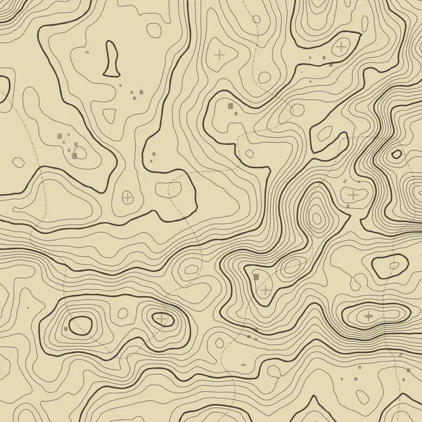 Concetto di sfondo mappa topografica con spazio per la copia. Linee topografiche contorno artistico, sentiero escursionistico di montagna, progettazione vettoriale di forma. Computer generato    . — Vettoriale Stock