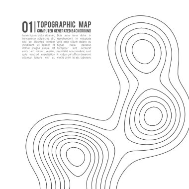 Topografik harita çevresi. Yüksekliği olan Topo haritası. Contour harita vektörü. Coğrafi Dünya Topografi haritası ızgarası soyut vektör çizimi .