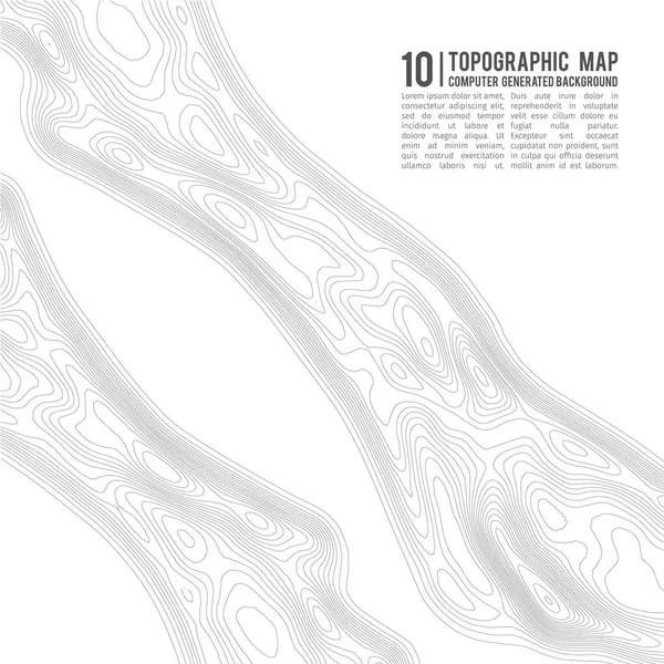 지형 지도등의 배경. 고도가 있는 토포 지도. 지도 벡터 연결. ( 영어 ) Geographic World Topography map grid abstract vector illustration . — 스톡 벡터