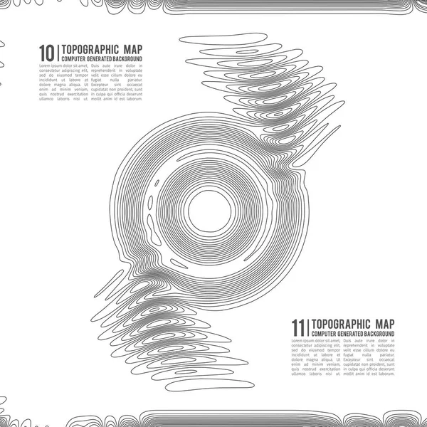 지형 지도등의 배경. 고도가 있는 토포 지도. 지도 벡터 연결. ( 영어 ) Geographic World Topography map grid abstract vector illustration . — 스톡 벡터