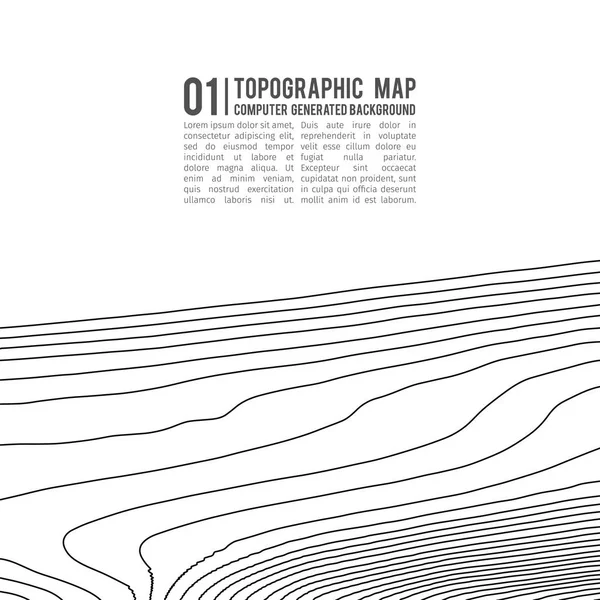 지형 지도등의 배경. 고도가 있는 토포 지도. 지도 벡터 연결. ( 영어 ) Geographic World Topography map grid abstract vector illustration . — 스톡 벡터
