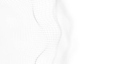 Veri teknolojisi soyut gelecek çizimi. Karanlık arka planda noktaları ve çizgileri birleştiren düşük polimerli bir şekil. 3 boyutlu görüntüleme. Büyük veri görselleştirmesi .