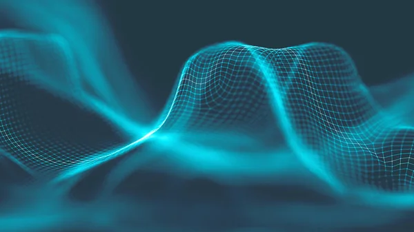Μουσική αφηρημένο φόντο μπλε. Ισοσταθμιστής για τη μουσική, δείχνει ηχητικά κύματα με μουσικά κύματα, μουσική έννοια ισοσταθμιστή υποβάθρου. — Φωτογραφία Αρχείου
