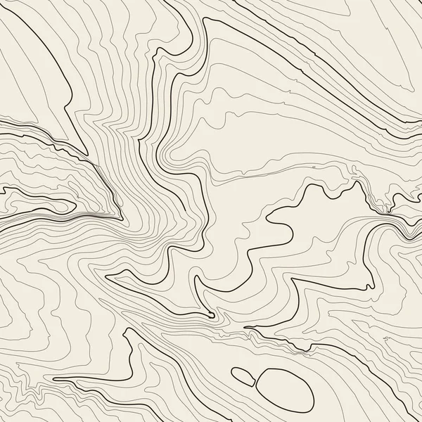 Concept de fond de carte topographique avec espace pour votre copie. Topographie lignes contour d'art, sentier de randonnée en montagne, conception vectorielle de forme. Généré par ordinateur  . — Image vectorielle