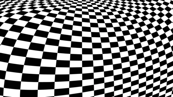 Optische illusie vector. Checkertextuur — Stockvector