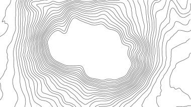 Gri, vektör topografisini belirler. Coğrafi dağ topoğrafyası vektör çizimi. Topografik doku. Arazi vektör alanı haritası. Yükseklik grafiği yükseklik çizgileri. Topografik harita
