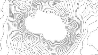Gri, vektör topografisini belirler. Coğrafi dağ topoğrafyası vektör çizimi. Topografik doku. Arazi vektör alanı haritası. Yükseklik grafiği yükseklik çizgileri. Topografik harita