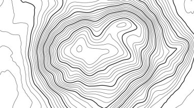Gri, vektör topografisini belirler. Coğrafi dağ topoğrafyası vektör çizimi. Topografik doku. Arazi vektör alanı haritası. Yükseklik grafiği yükseklik çizgileri. Topografik harita