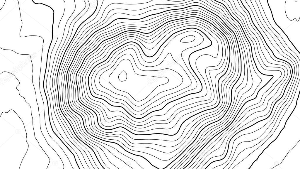 Grey contours vector topography. Geographic mountain topography vector illustration. Topographic pattern texture. Map on land vector terrain. Elevation graphic contour height lines. Topographic map