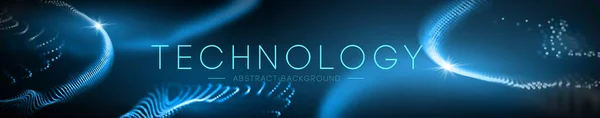 Technologie Hintergrund abstrakten blauen geometrischen Illustrationsvektor. Business-Netzwerk-Konzept. Wissenschaft Technologie futuristische abstrakte Tech-Design. — Stockvektor