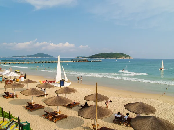 Yalong Bay beach: Hainan-sziget — Stock Fotó
