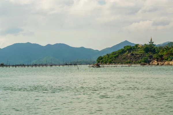펄 팜 섬 해안 근처 바다 풍경 — 스톡 사진