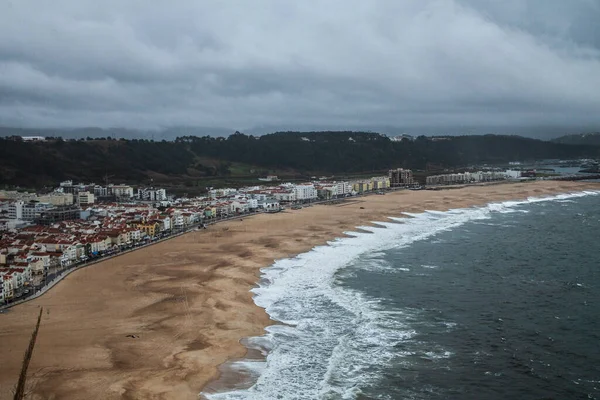 Ocean Nazare Portugalia Obrazy Stockowe bez tantiem