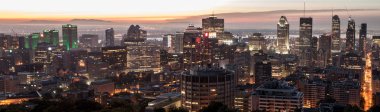Büyük panoramik Montreal manzarası