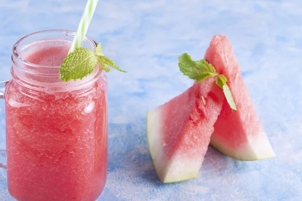 Fruit Drink Watermelon Healthy Tasty Drink — Stock Photo, Image