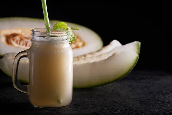 Melon Fruit Drink Healthy Tasty Drink — Stock Photo, Image