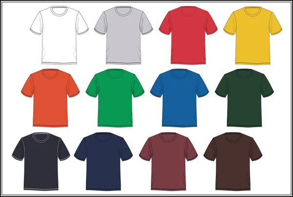 Graphics t-shirt template colorful, vector. — Stock Vector