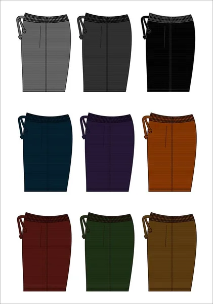 模板设计短裤矢量. — 图库矢量图片
