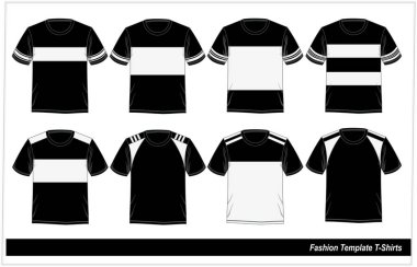 Şablon T-shirt modu moda, vektör.