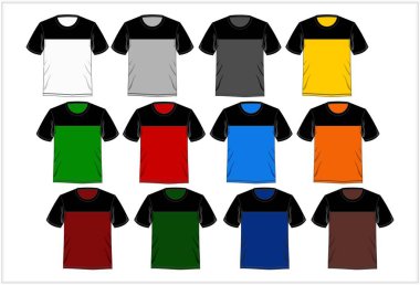 Template T-shirt Mode  Fashion, Vector. clipart