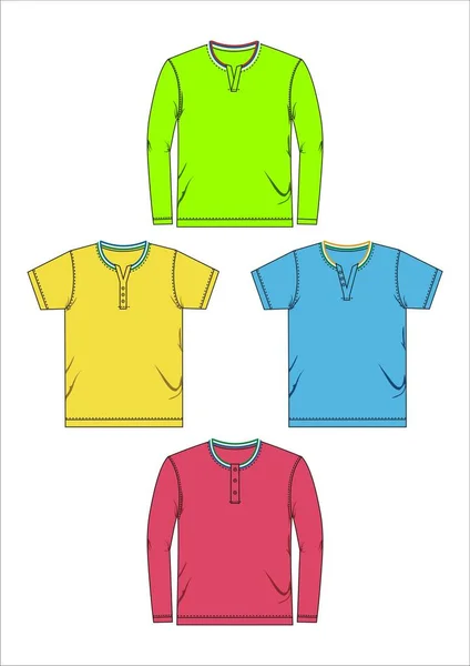 Set camiseta moda — Vector de stock