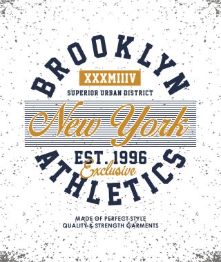 Atletik Brooklyn tipografi tasarım