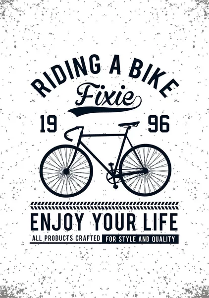 Bisiklet tipografi tasarım T shirt görüntü