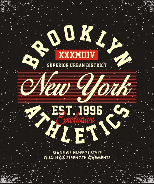 New York Atletizm spor t-shirt grafiği
