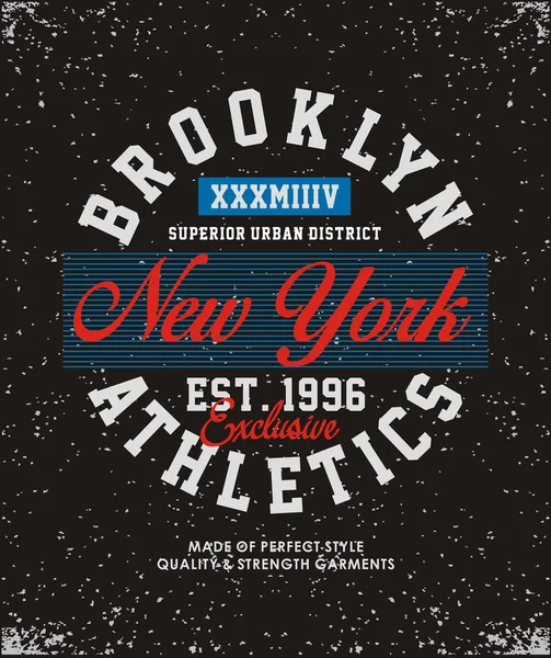 Brooklyn spor Atletizm t-shirt görüntü