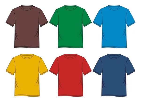 T-shirt templates image — Stock Vector
