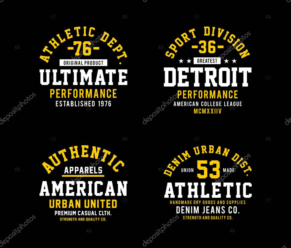 Athletic Sport high performance design graphic, vector image