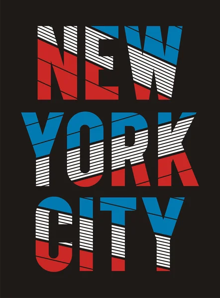 Atletische New York City textuur vlaggen — Stockvector