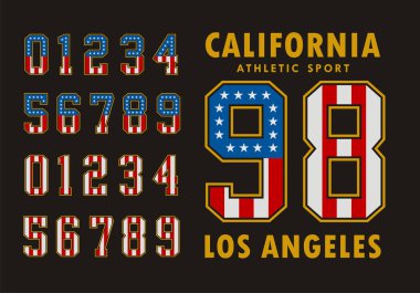 Set numarası bayrak Amerika Birleşik Devletleri