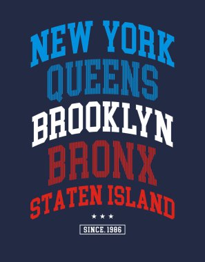 New York tipografi tasarlamak vektör