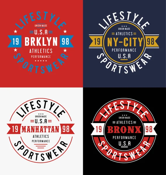 NY şehir tipografi tasarım ayarla