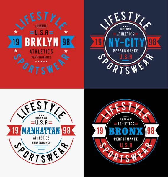 set New York City tipografi tasarımı