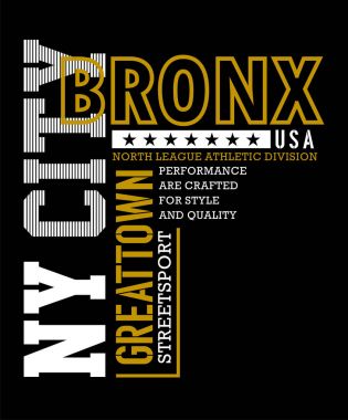 New York City, Bronx tipografi tasarım 