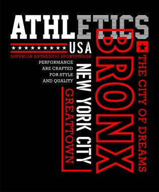 Kentsel Bronx, New York City tipografi tasarım