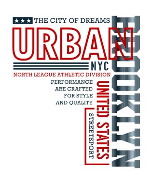 Kentsel Brooklyn tipografi tasarım 