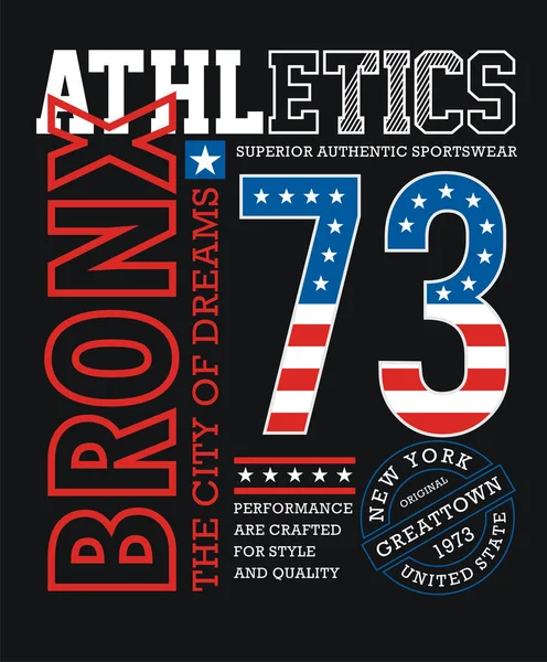 Atletik New York Bronx tipografi tasarım